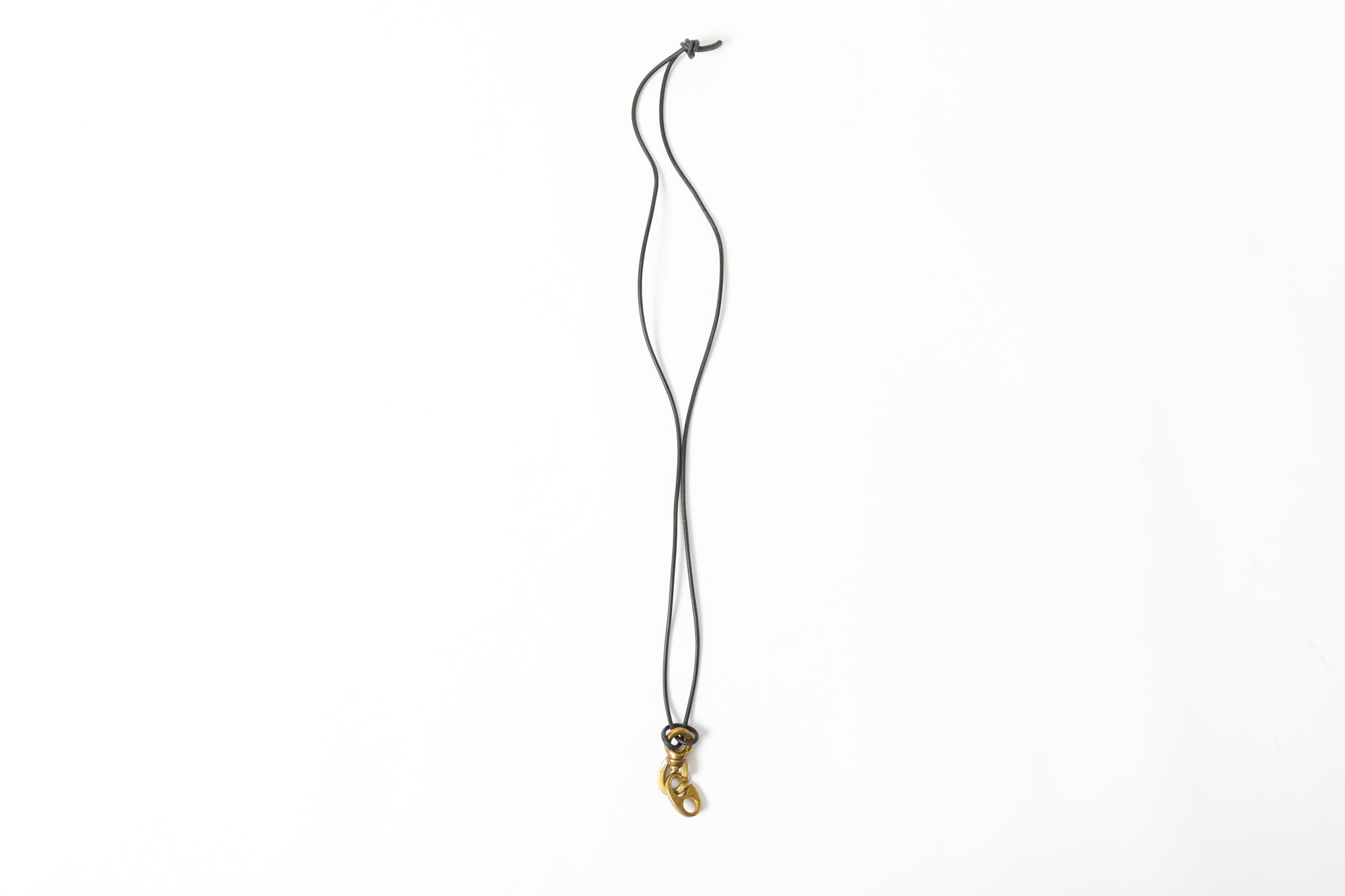 Willow Pants R-005 Leater＆Brass Necklace BLK – reggio