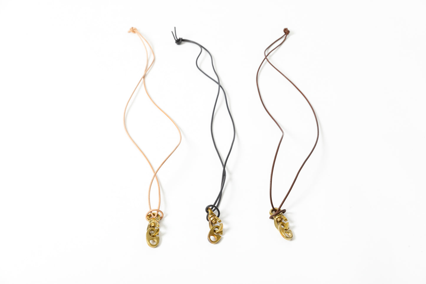 Willow Pants R-005 Leater&Brass Necklace NAT