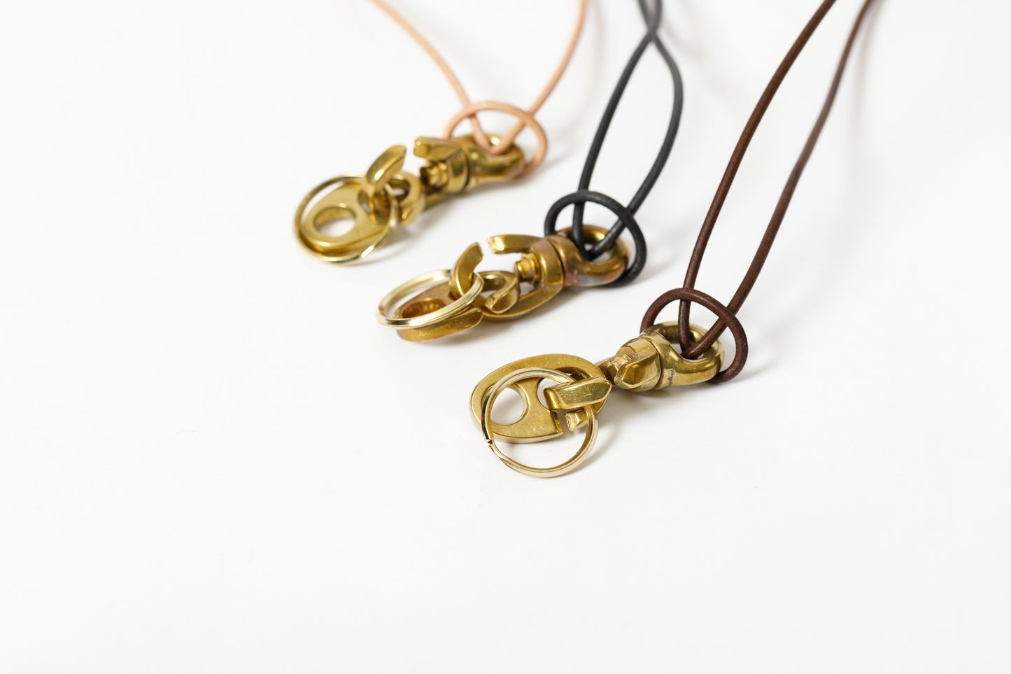 Willow Pants R-005 Leater&Brass Necklace NAT