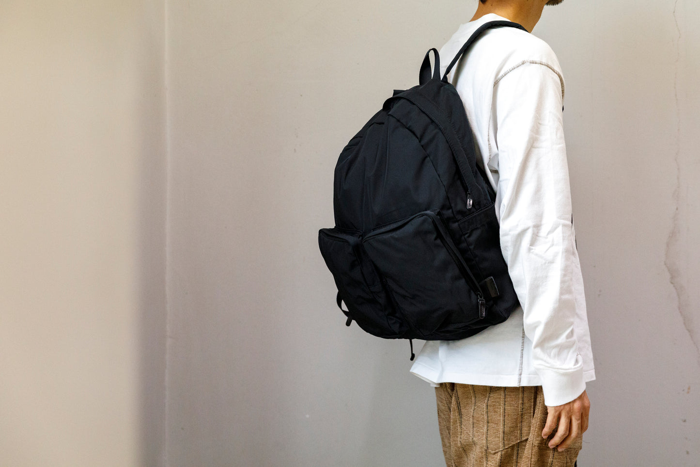 AMIACALVA F-006 Gabardine Backpack - Black