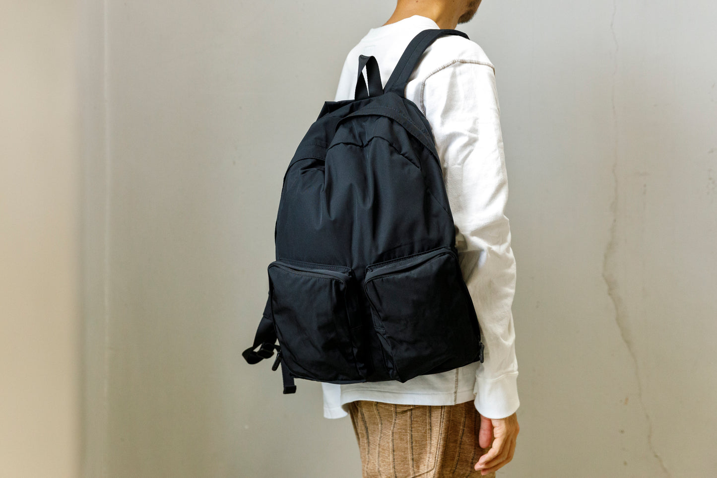 AMIACALVA F-006 Gabardine Backpack - Black