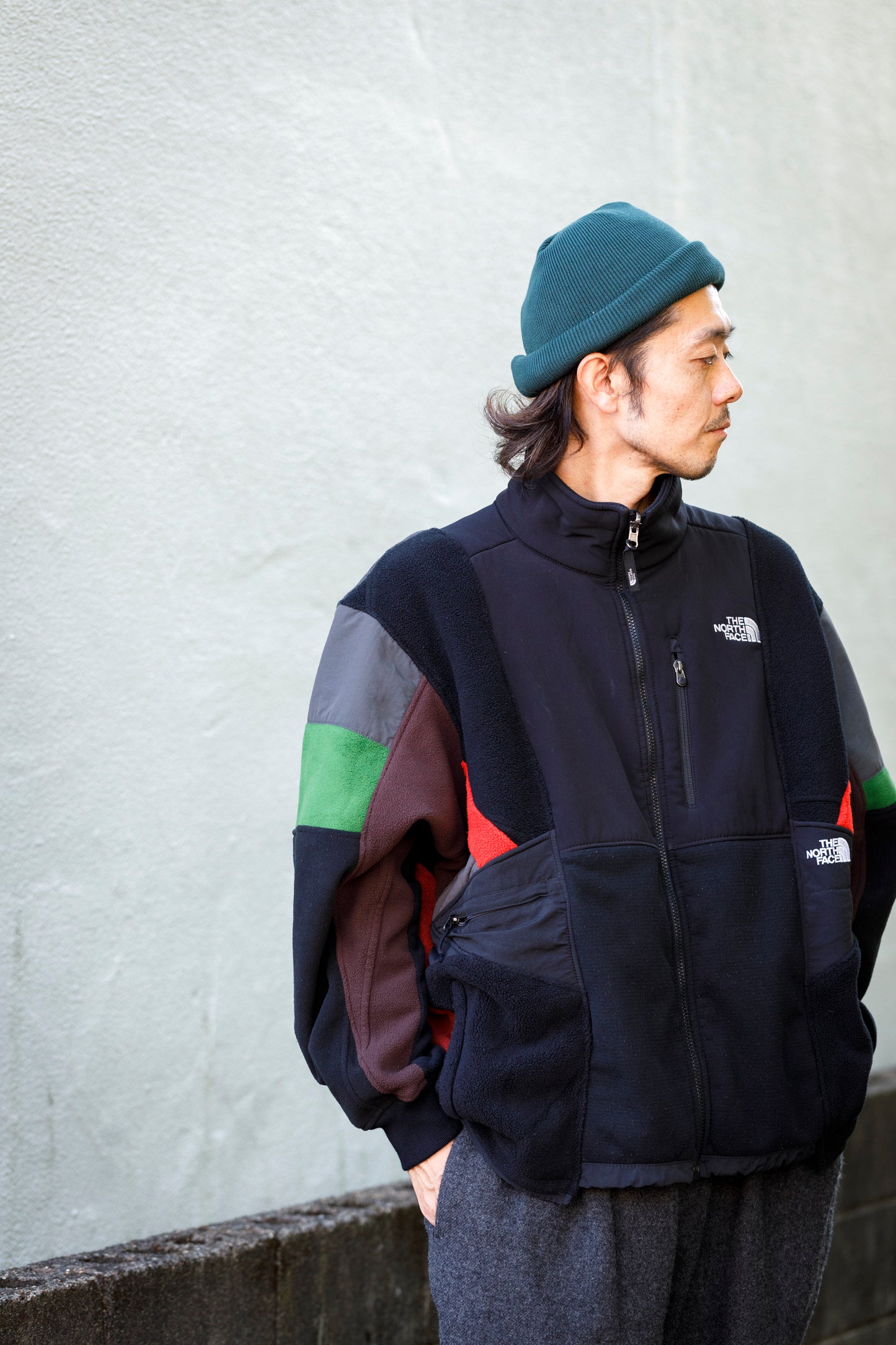 THE FACTORY MADE KNIT ROLL CAP - BLACK/PUPLE/GRAY/D.GREEN/BROWN/MUSTERD【FM775】
