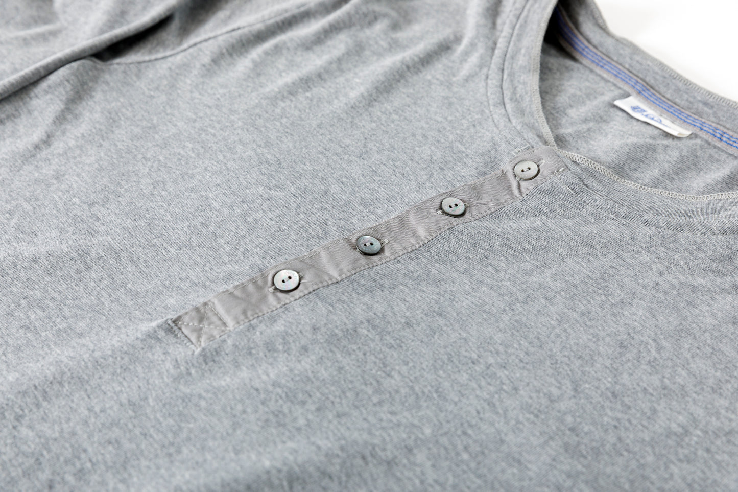 Schiesser karl-heinz 1/1 button tape - Grey melange
