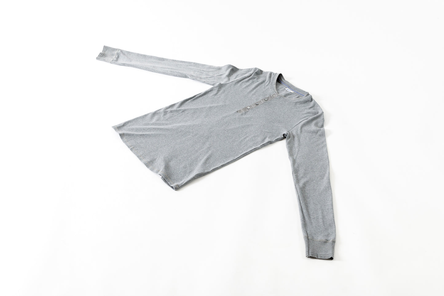 Schiesser karl-heinz 1/1 button tape - Grey melange