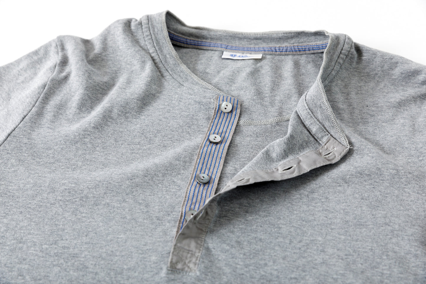 Schiesser karl-heinz 1/1 button tape - Grey melange