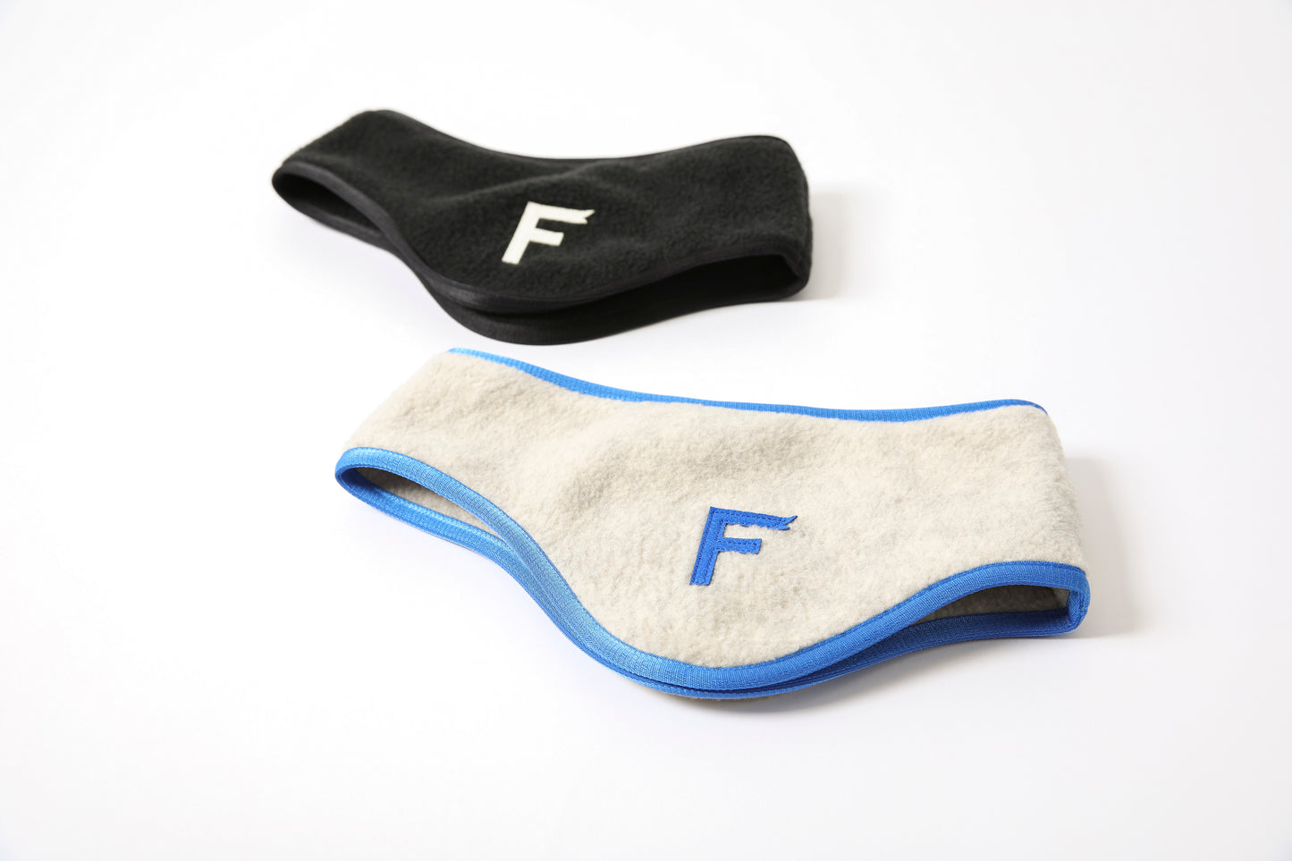 THE FACTORY MADE FLEECE HAIR BAND - BLACK / BEIGE【FM901】
