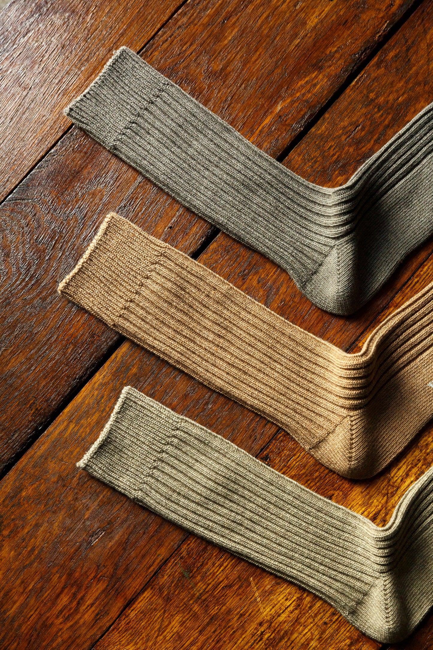 yahae / ORGANIC COTTON BLENDED YAK RIBBED SOCK / 7-6001