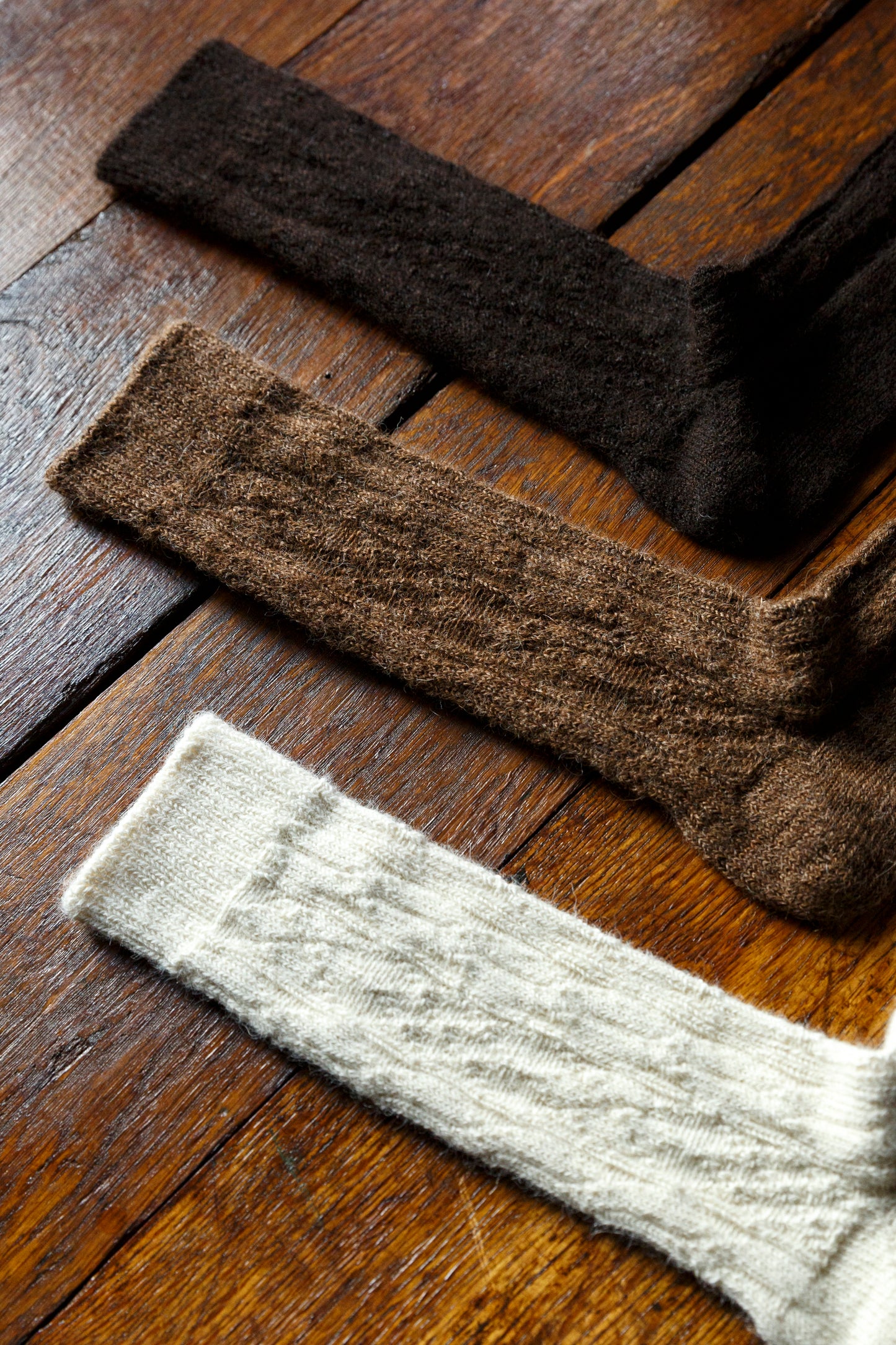 yahae / ALPACA CABLE PATTERN SOCK / 7-5008