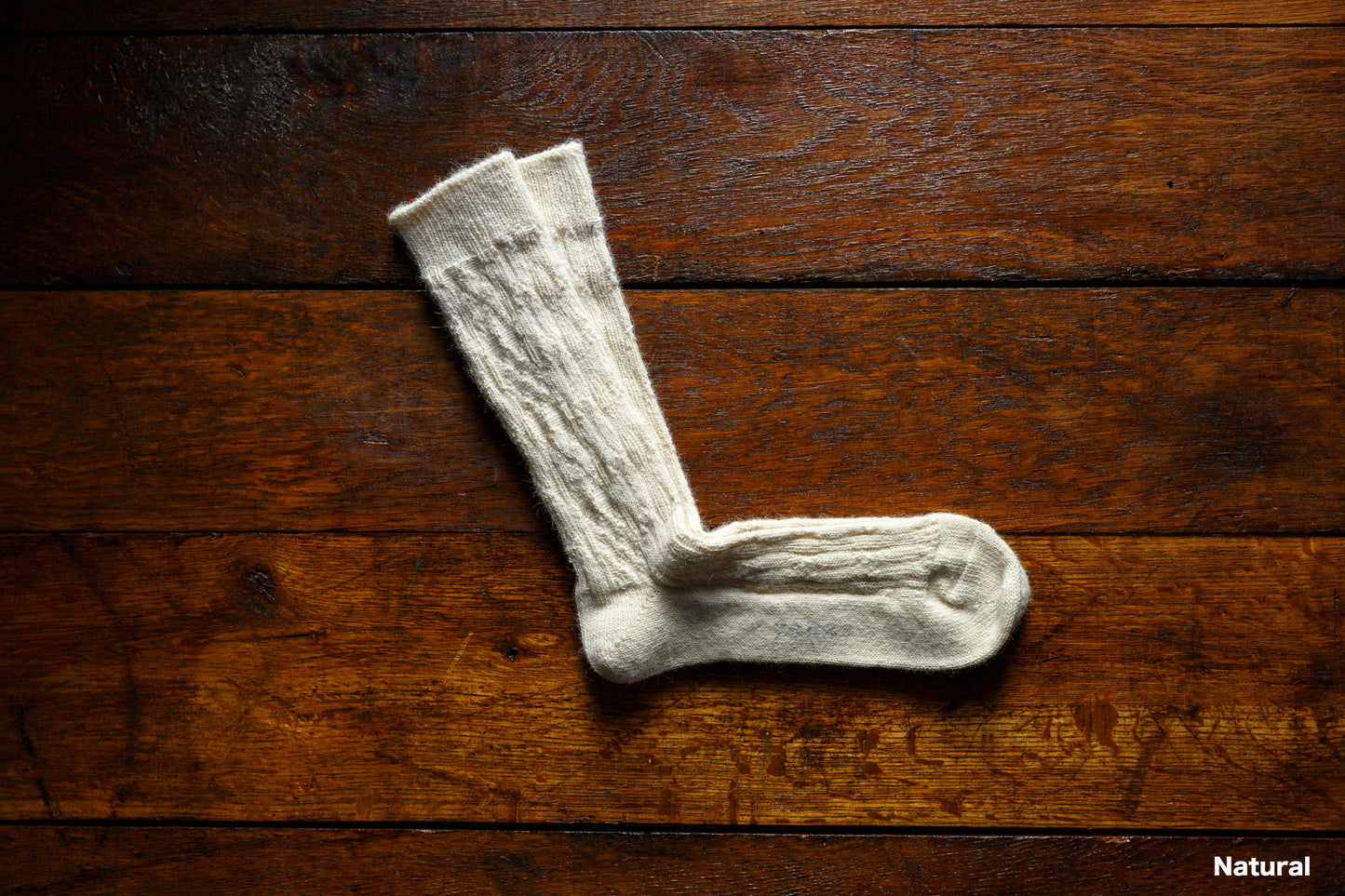 yahae / ALPACA CABLE PATTERN SOCK / 7-5008