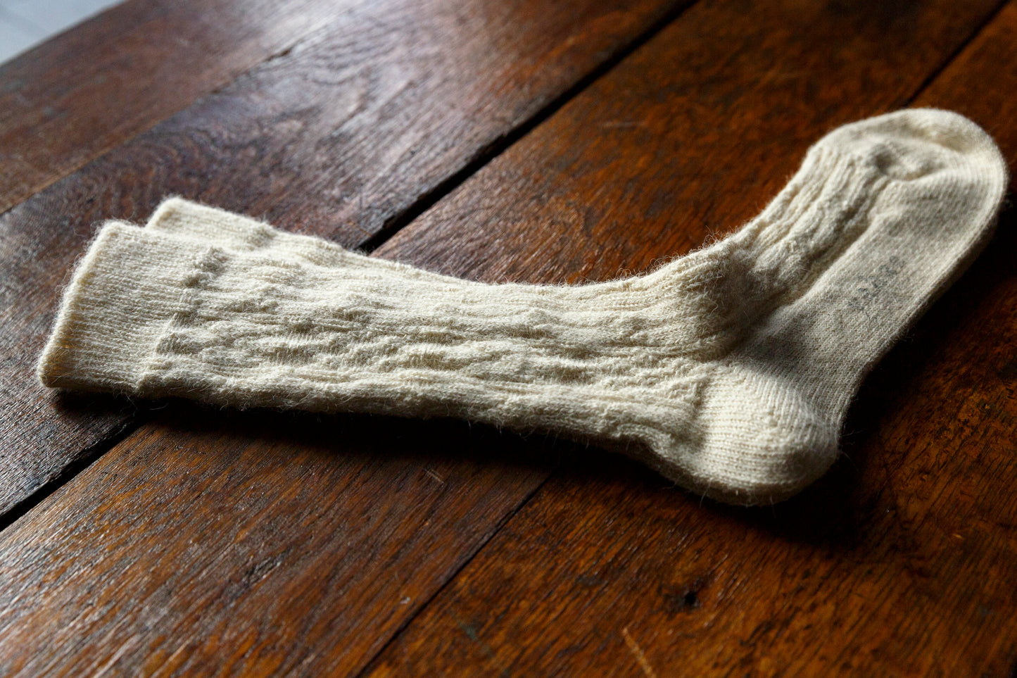 yahae / ALPACA CABLE PATTERN SOCK / 7-5008