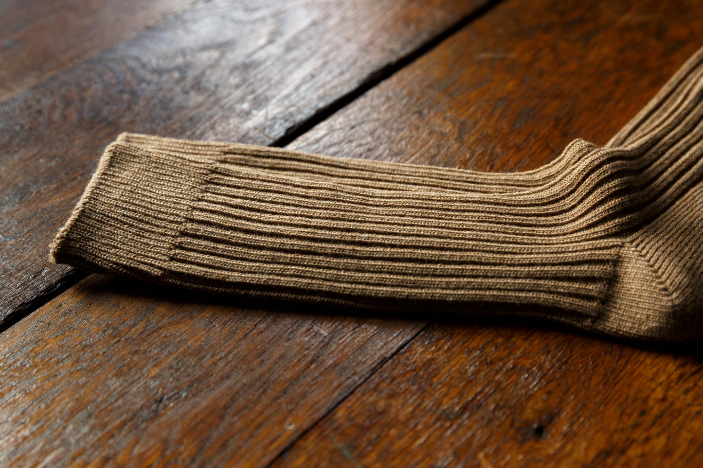 yahae / ORGANIC COTTON BLENDED YAK RIBBED SOCK / 7-6001