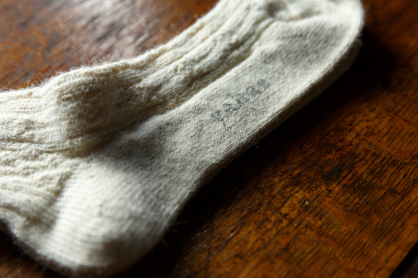 yahae / ALPACA CABLE PATTERN SOCK / 7-5008