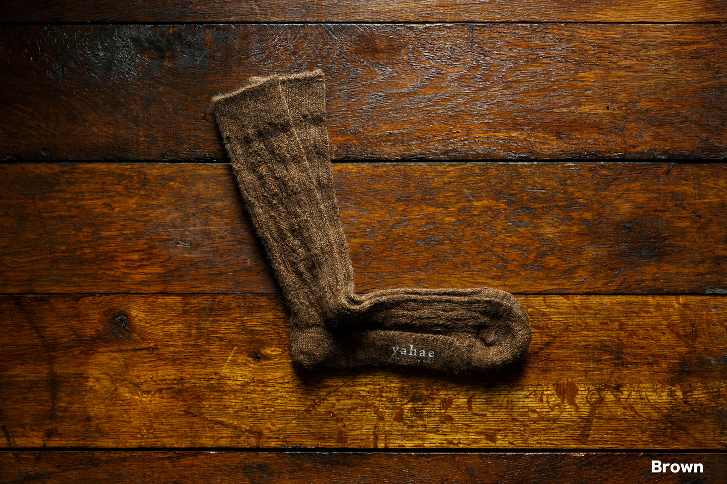 yahae / ALPACA CABLE PATTERN SOCK / 7-5008