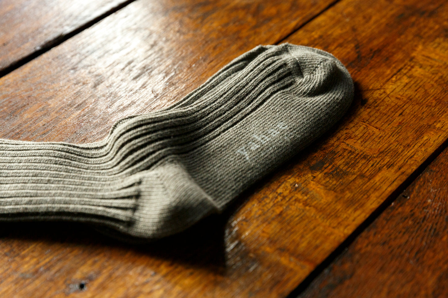 yahae / ORGANIC COTTON BLENDED YAK RIBBED SOCK / 7-6001