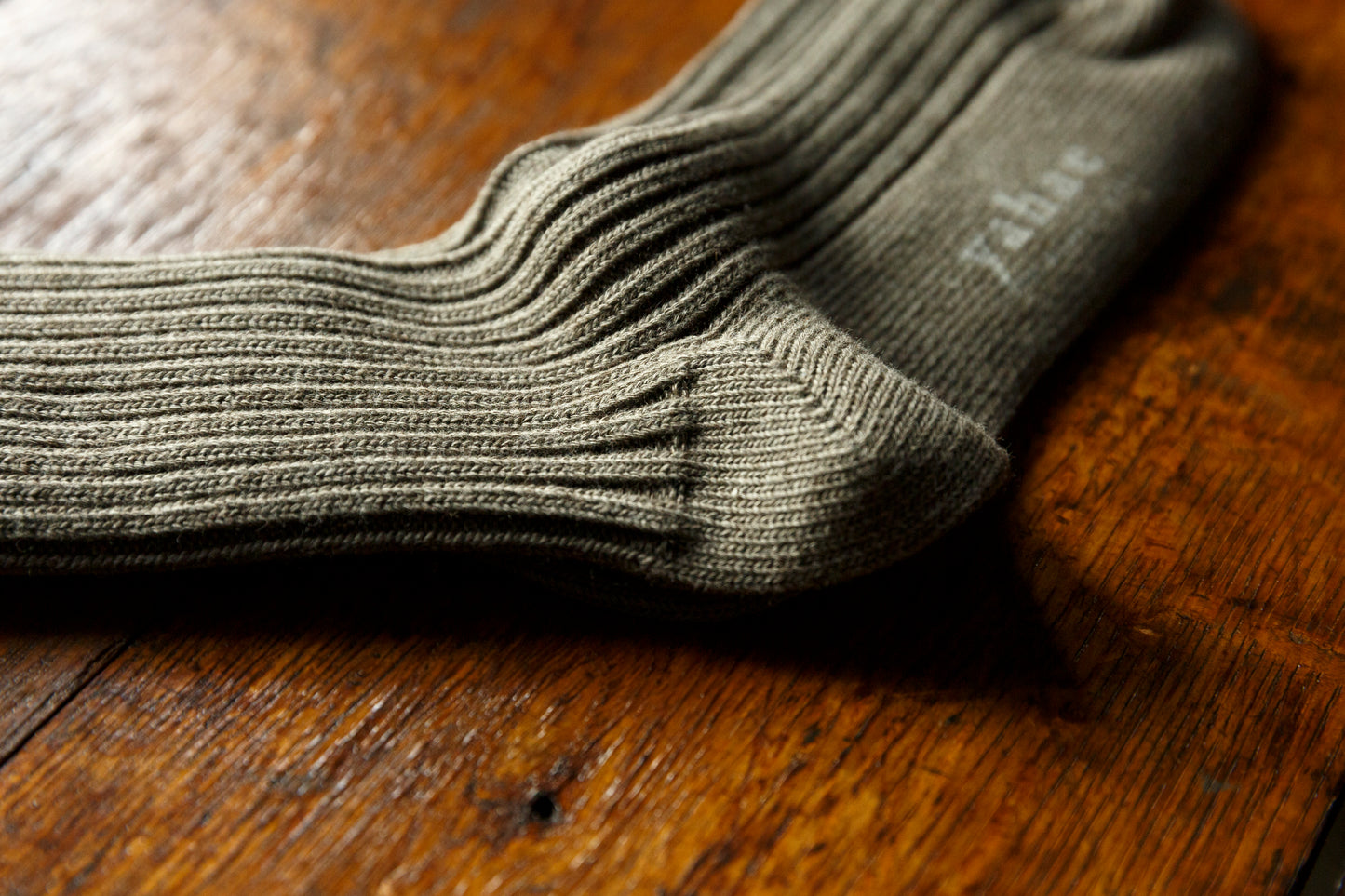 yahae / ORGANIC COTTON BLENDED YAK RIBBED SOCK / 7-6001