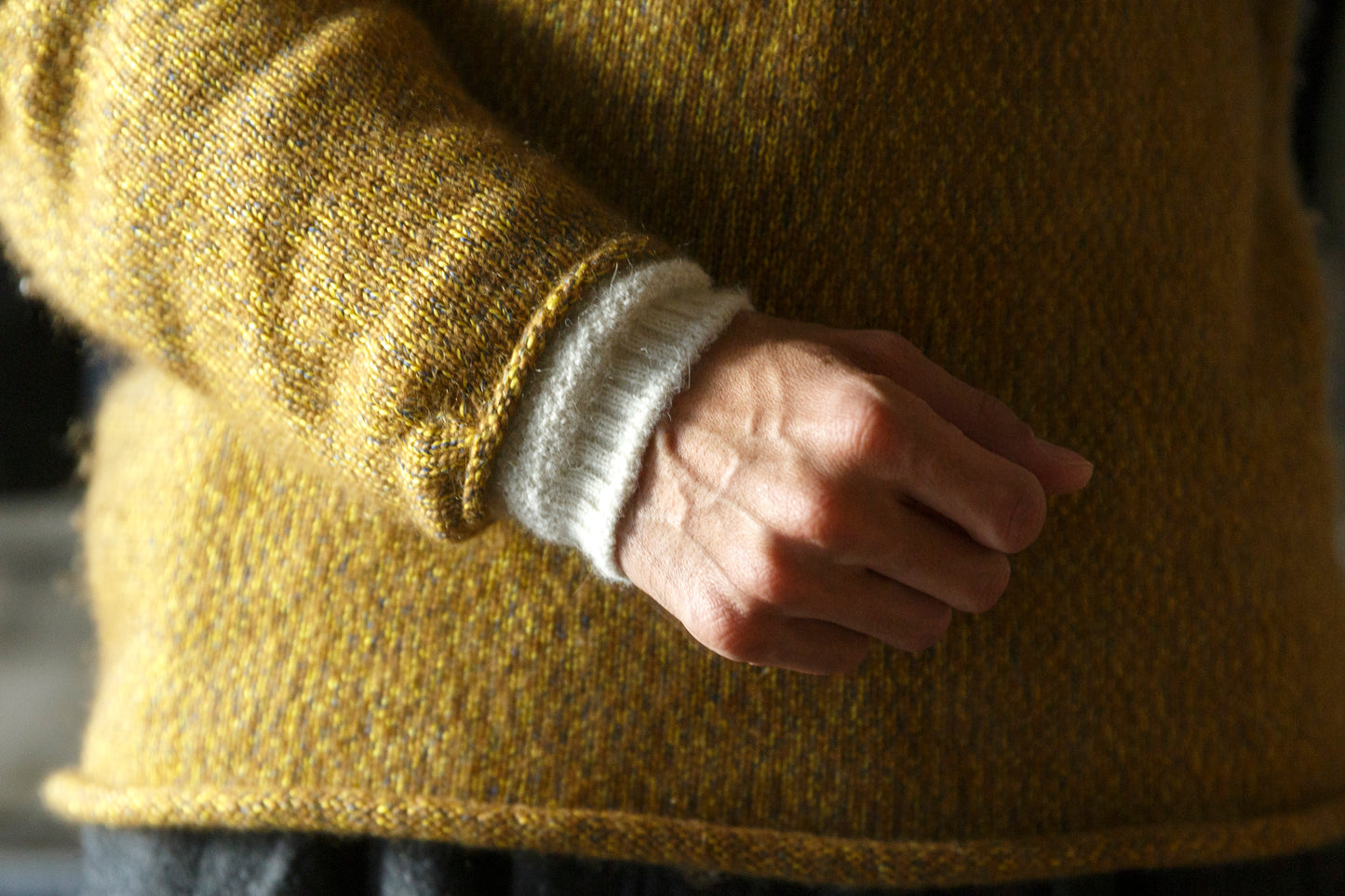 yahae / ALPACA MOSS STITCH WARMER / 7-5009