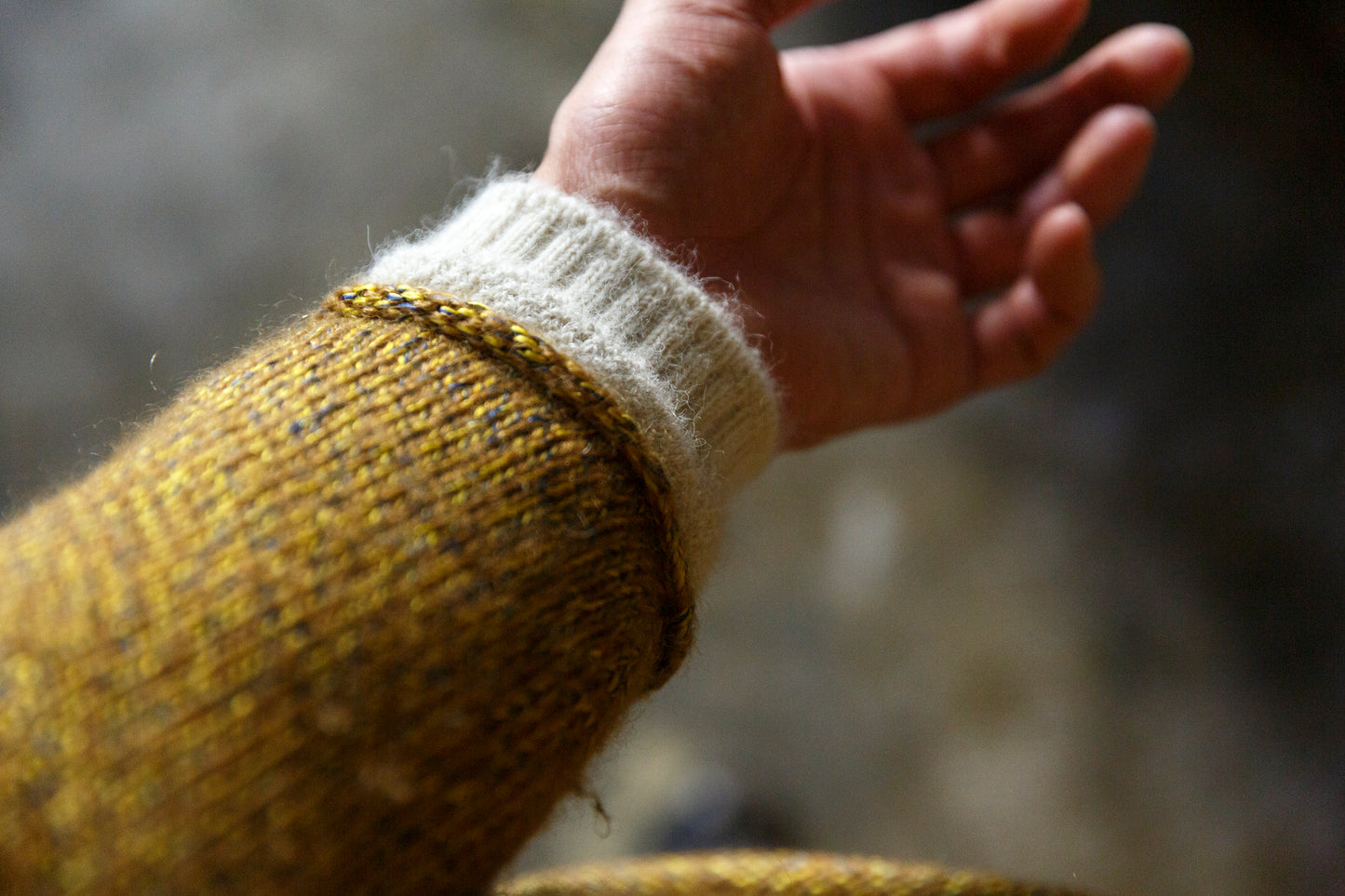 yahae / ALPACA MOSS STITCH WARMER / 7-5009