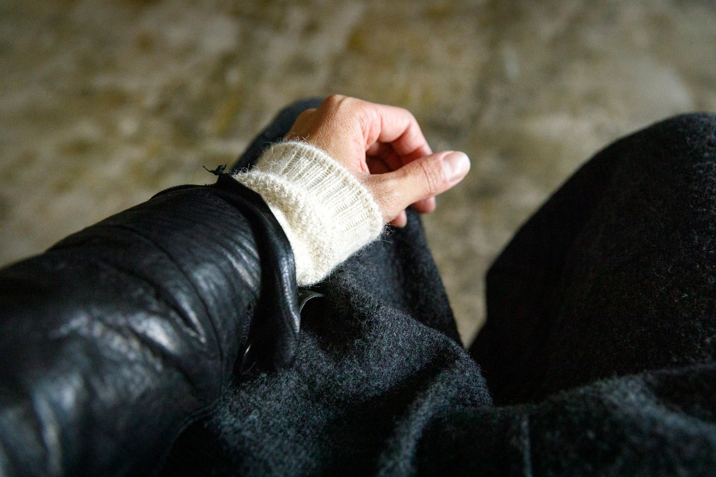 yahae / ALPACA MOSS STITCH WARMER / 7-5009