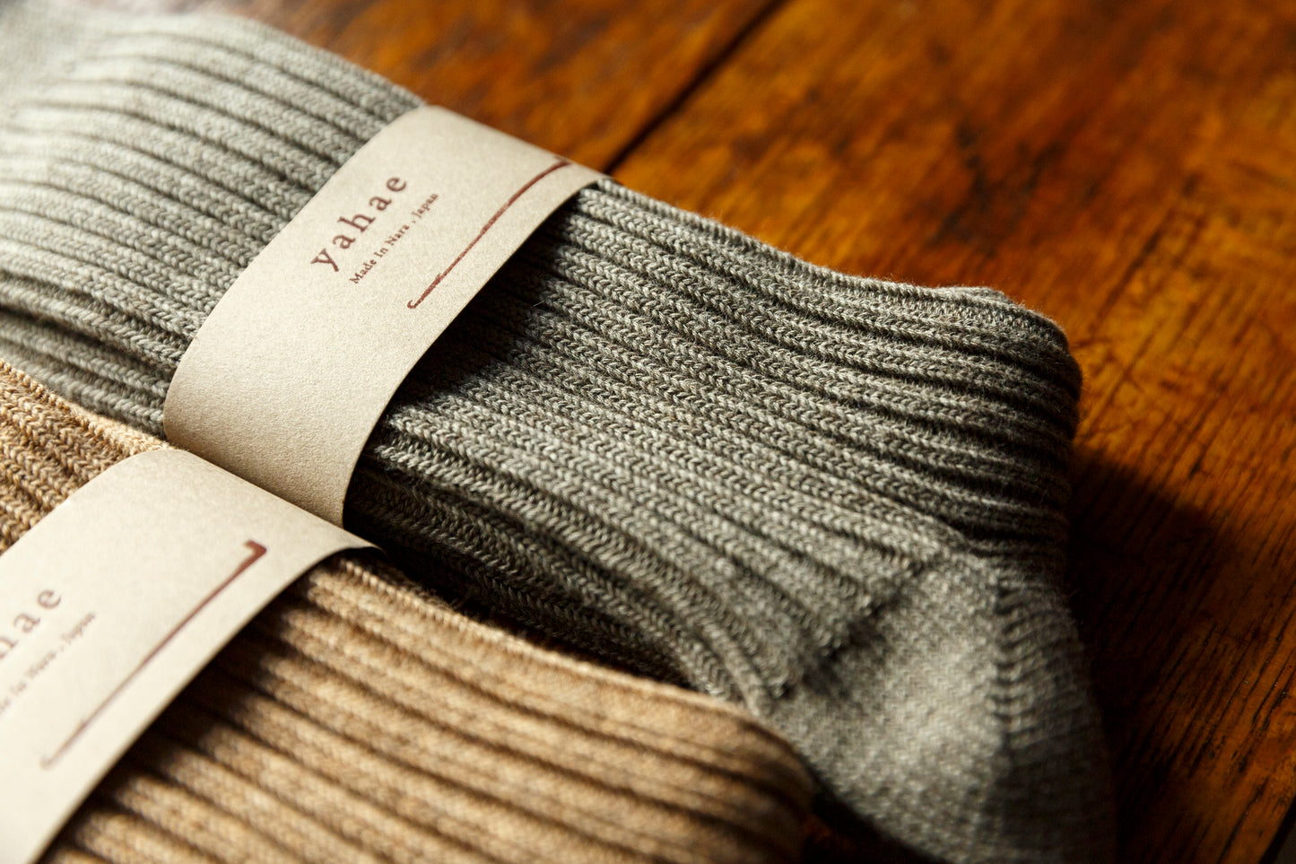 yahae / ORGANIC COTTON BLENDED YAK RIBBED SOCK / 7-6001