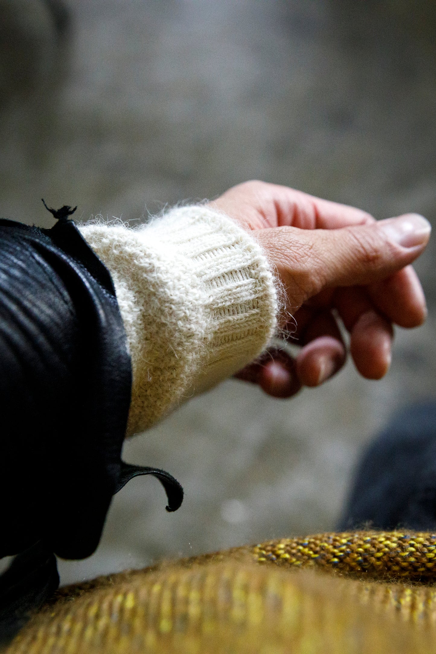 yahae / ALPACA MOSS STITCH WARMER / 7-5009
