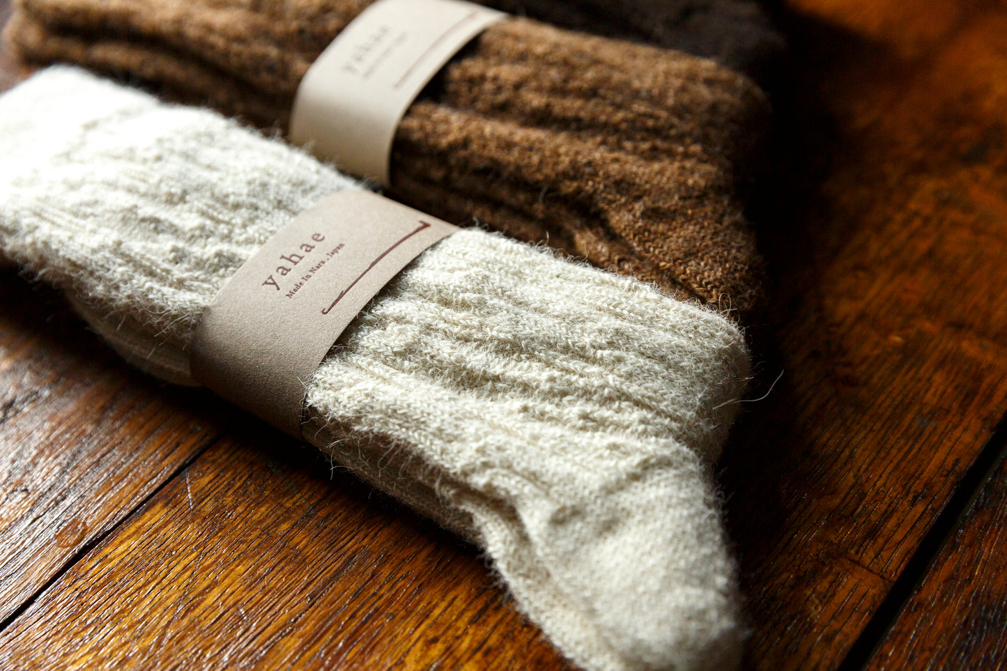 yahae / ALPACA CABLE PATTERN SOCK / 7-5008