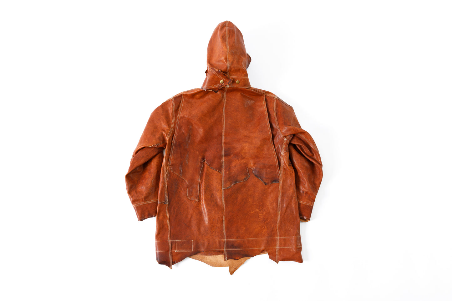 GOODKARMA DEVELOPMENT Leather Chore Coat "HELL'S KITCHEN" ブラウン サイズ2