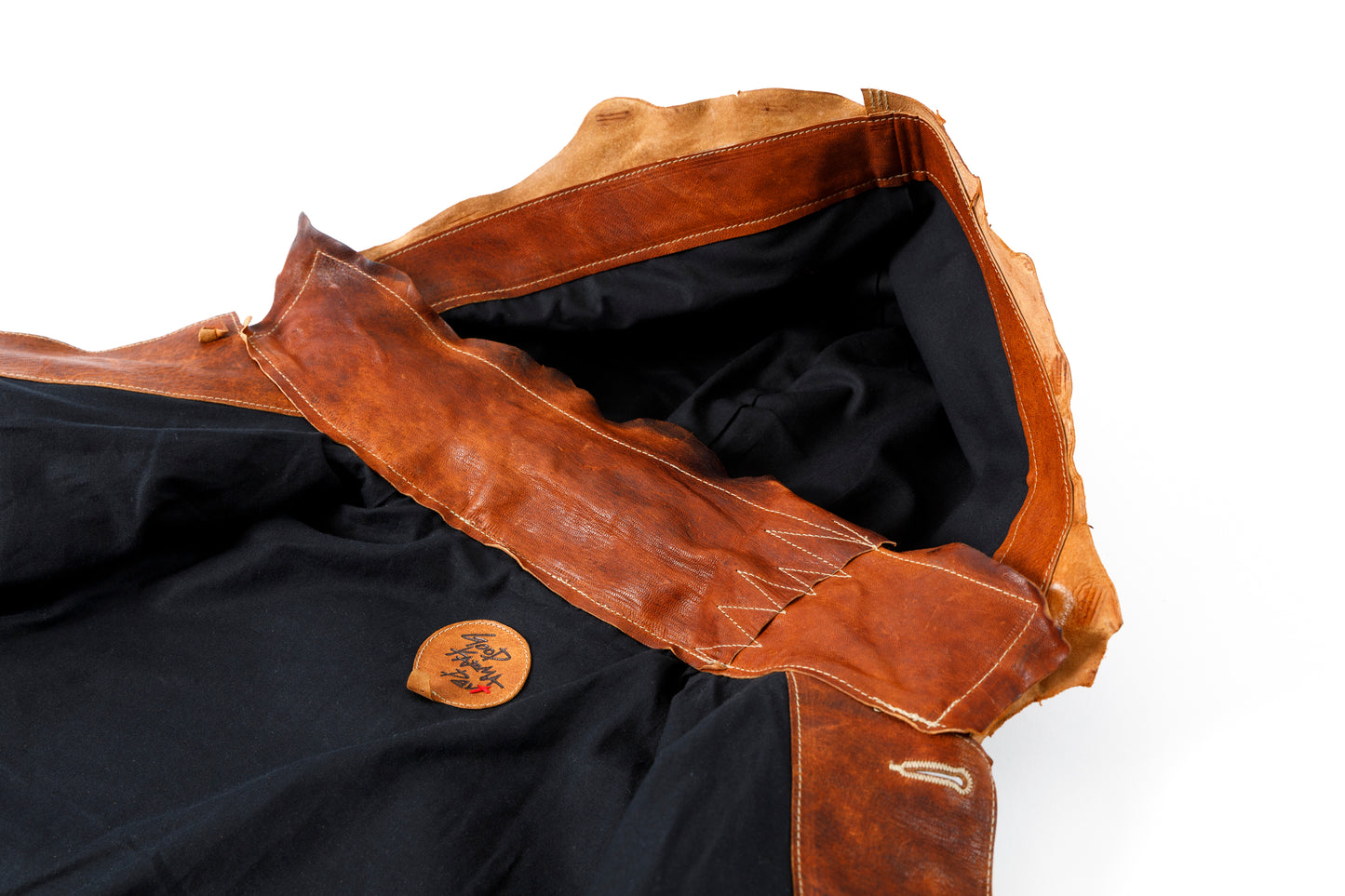 GOODKARMA DEVELOPMENT Leather Chore Coat "HELL'S KITCHEN" ブラウン サイズ2