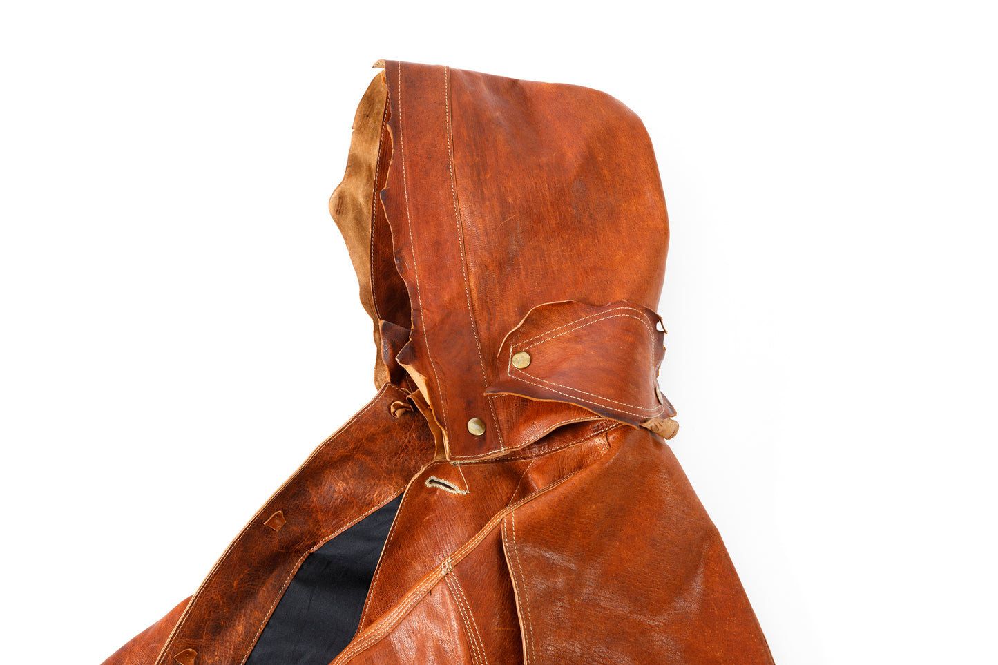 GOODKARMA DEVELOPMENT Leather Chore Coat "HELL'S KITCHEN" ブラウン サイズ2