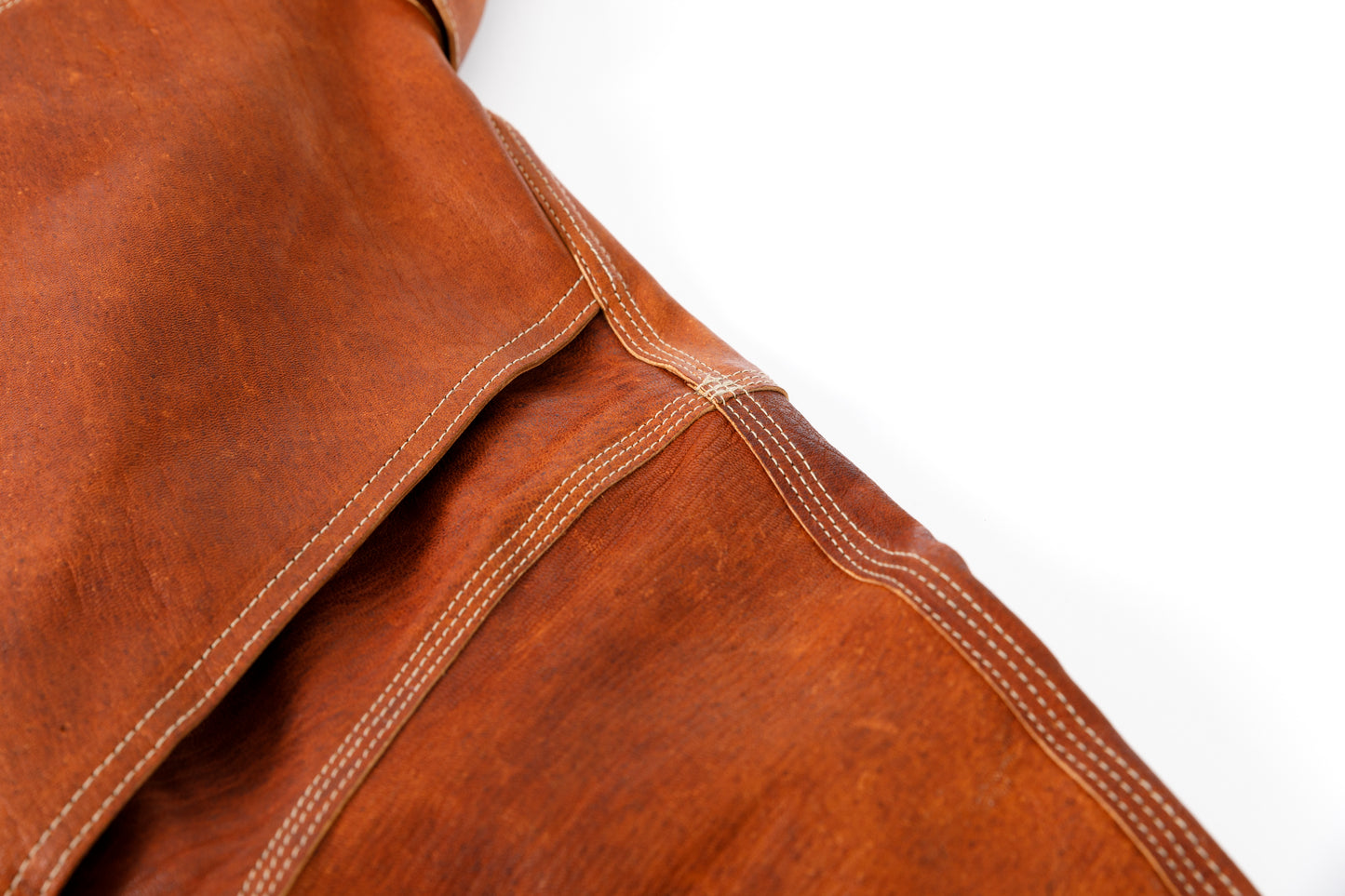 GOODKARMA DEVELOPMENT Leather Chore Coat "HELL'S KITCHEN" ブラウン サイズ2