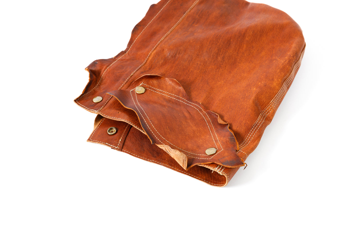 GOODKARMA DEVELOPMENT Leather Chore Coat "HELL'S KITCHEN" ブラウン サイズ2