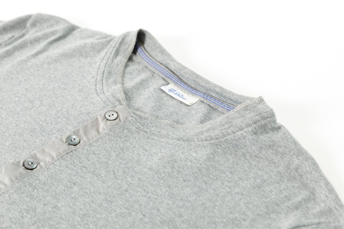 Schiesser karl-heinz 1/2 button tape - Grey melange