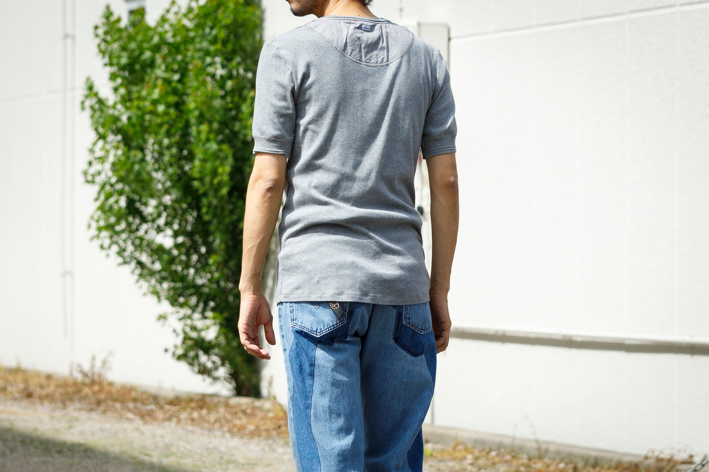 Schiesser karl-heinz 1/2 button tape - Grey melange