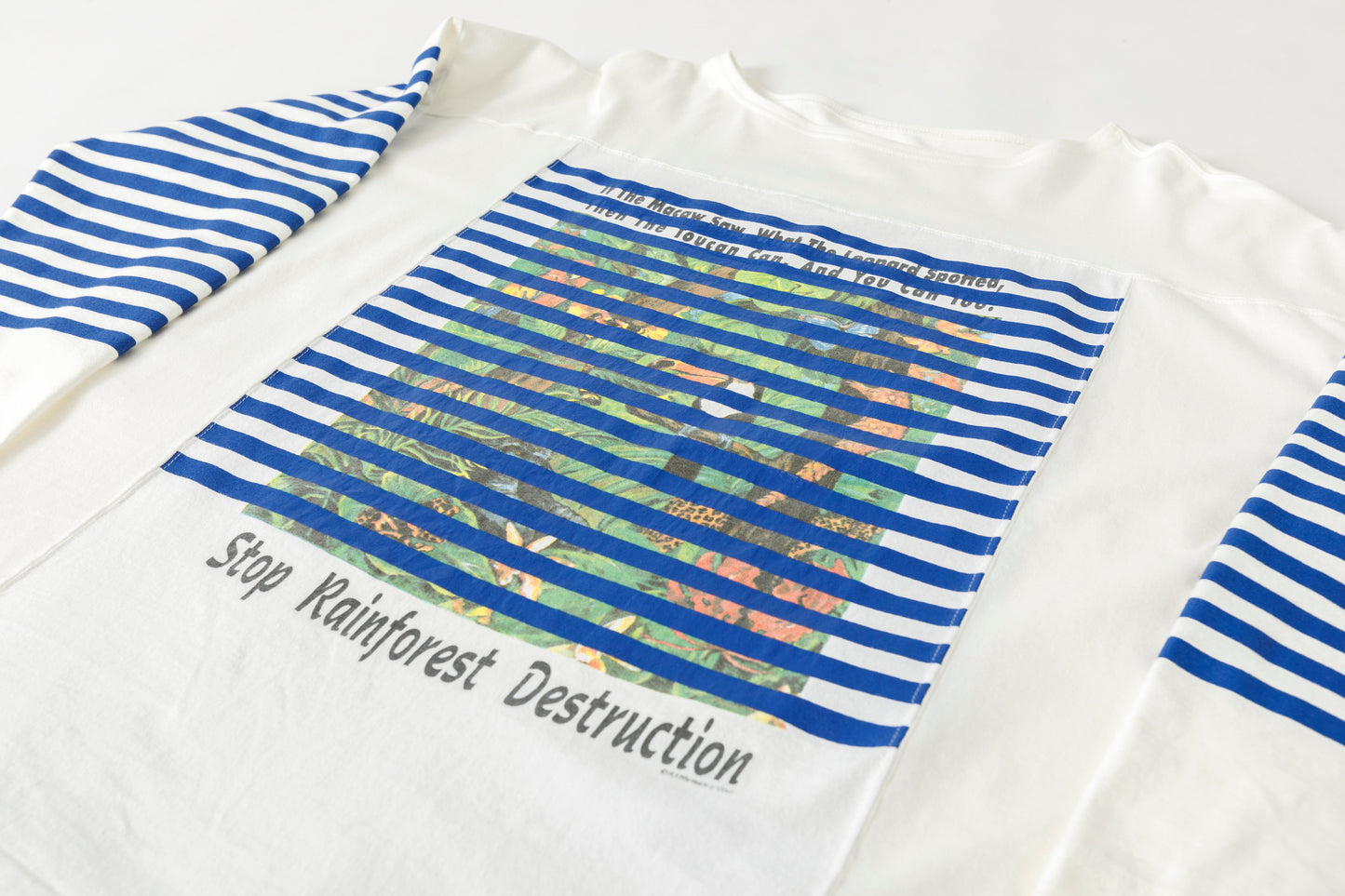 CHANGES CH1055 Remake Border Long Sleeve T - White Type A