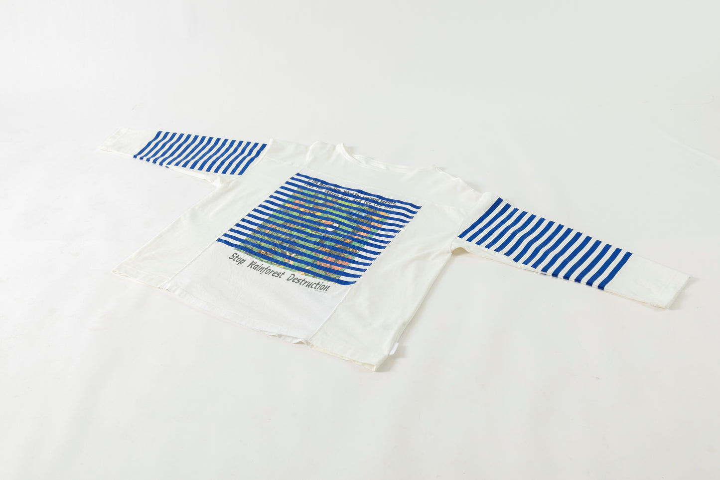 CHANGES CH1055 Remake Border Long Sleeve T - White Type A