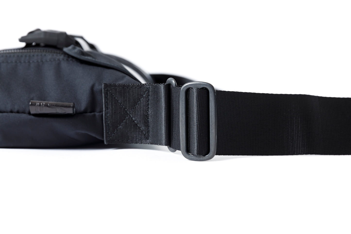 AMIACALVA F036 GABARDINE MESSENGER BAG - Size S / BLACK