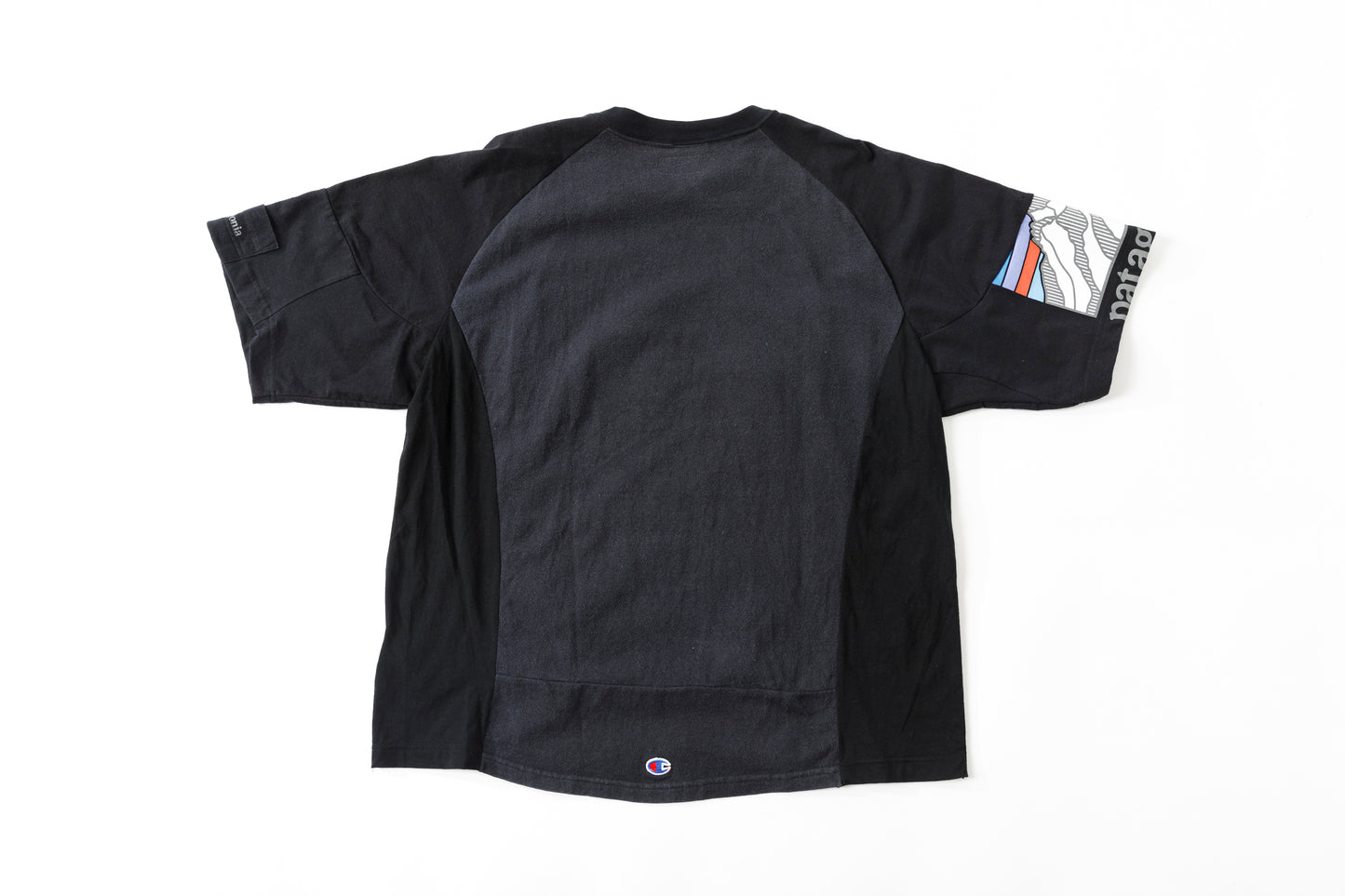 CHANGES CH1070 Remake Raglan sleeve T - Black