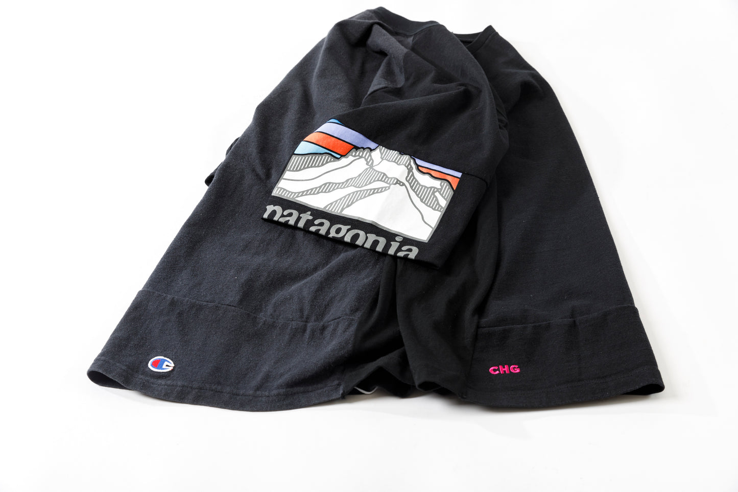 CHANGES CH1070 Remake Raglan sleeve T - Black