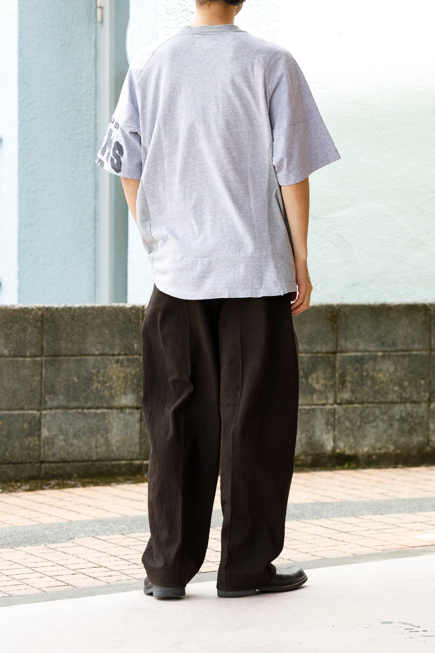 CHANGES CH1070 Remake Raglan sleeve T - Gray