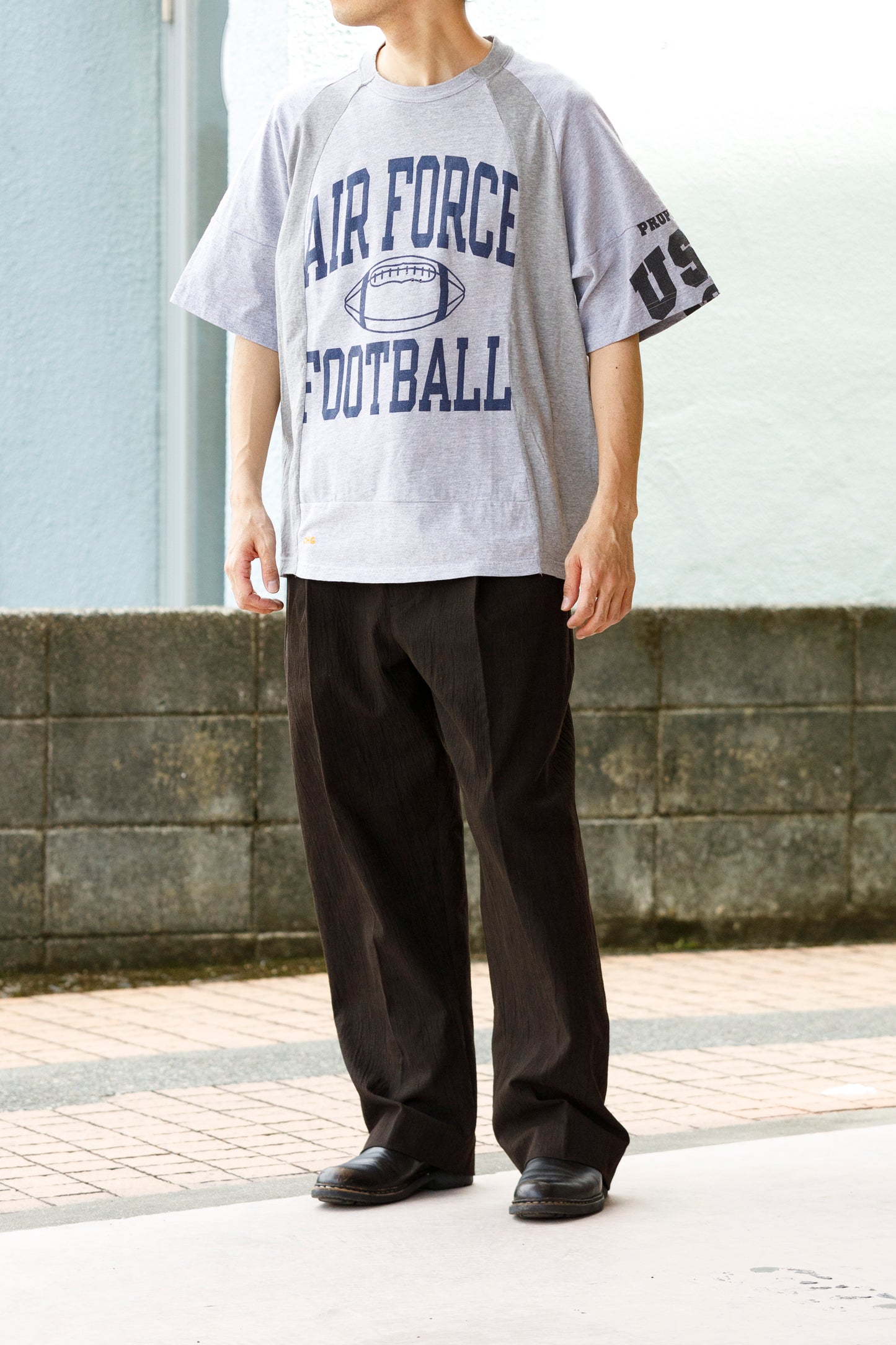 CHANGES CH1070 Remake Raglan sleeve T - Gray