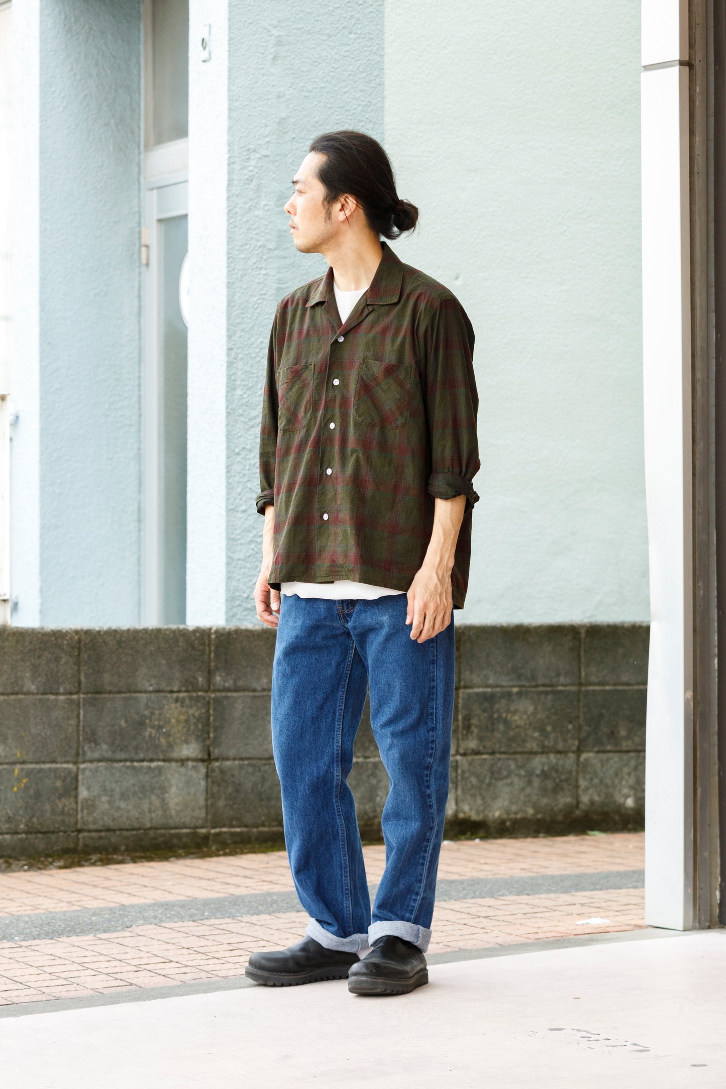 MOJITO ABSHINTH SHIRT_墨汁コーティング - Black