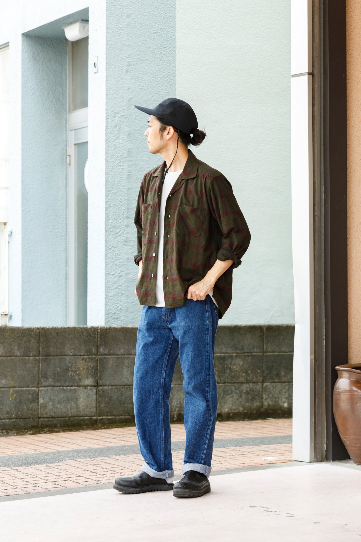 MOJITO ABSHINTH SHIRT_墨汁コーティング - Black
