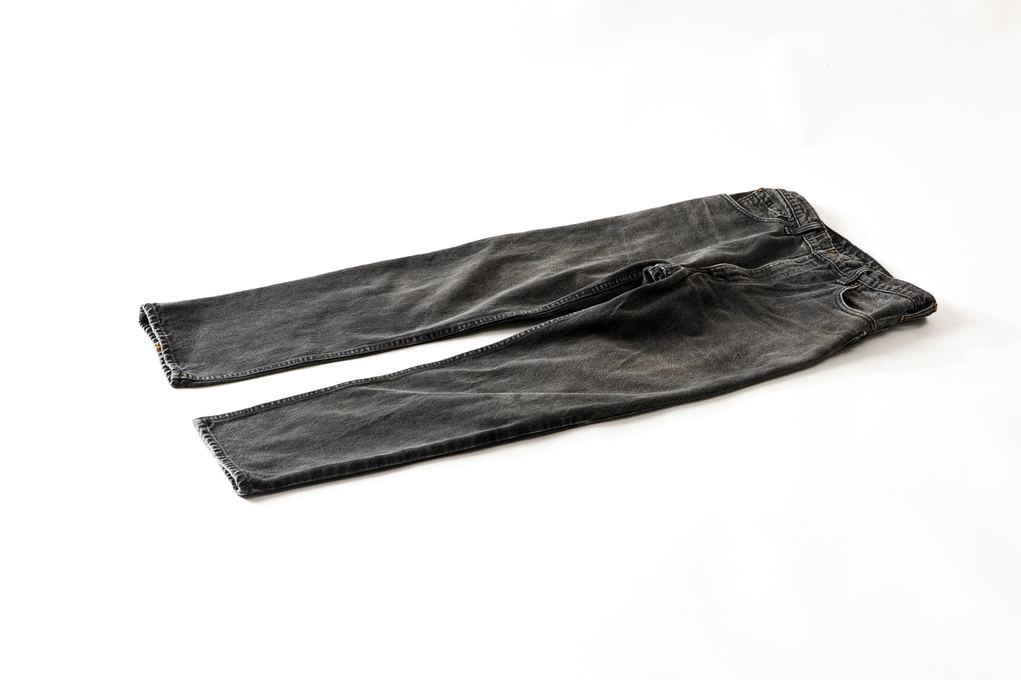 CHANGES CH4083 Remake Denim Pants - BLACK