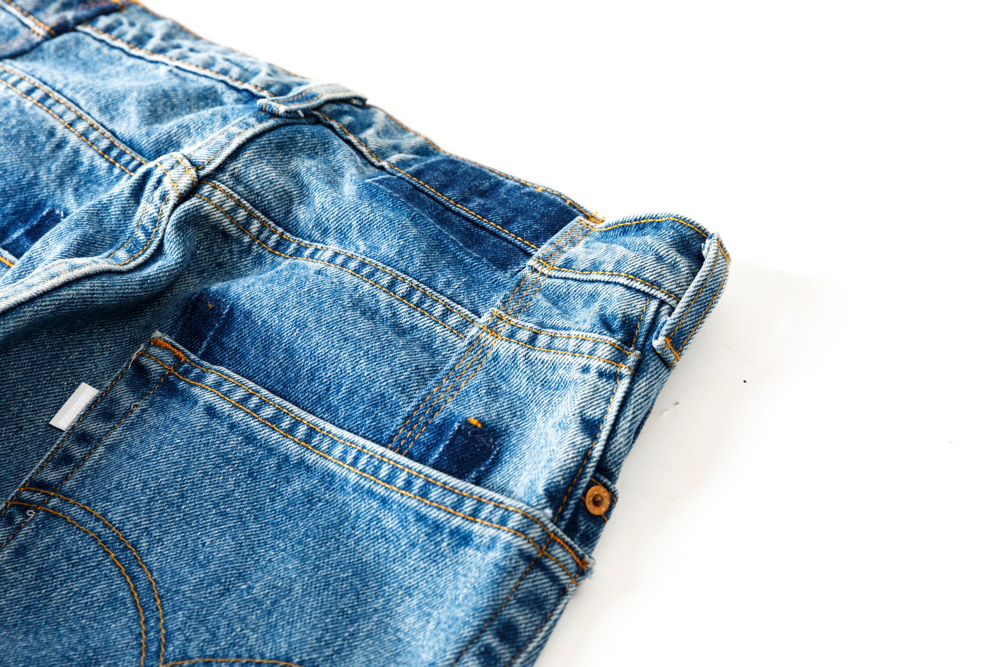 CHANGES CH4083 Remake Denim Pants - INDIGO