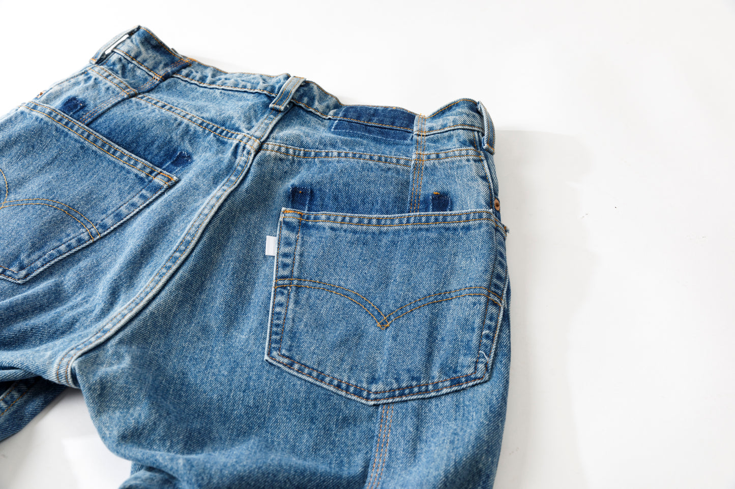 CHANGES CH4083 Remake Denim Pants - INDIGO