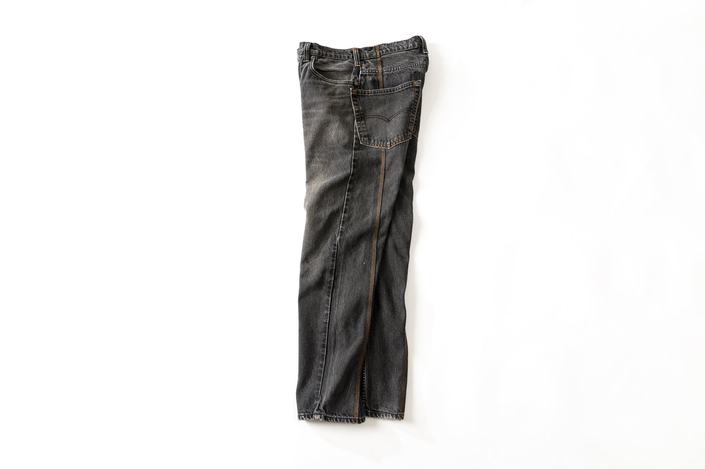 CHANGES CH4083 Remake Denim Pants - BLACK