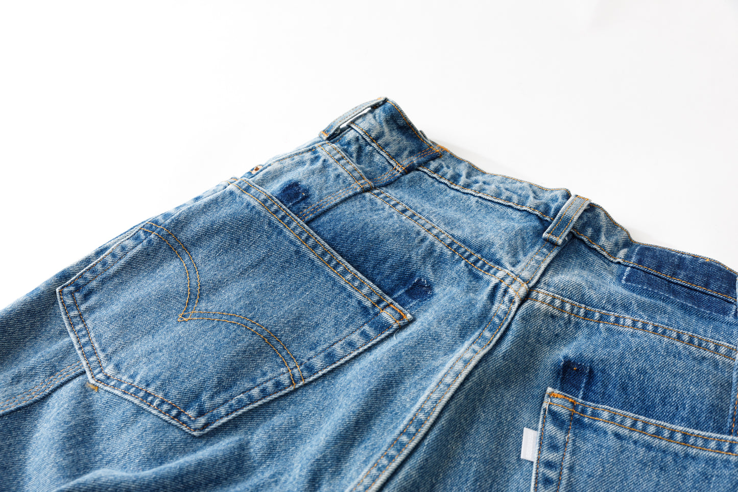 CHANGES CH4083 Remake Denim Pants - INDIGO