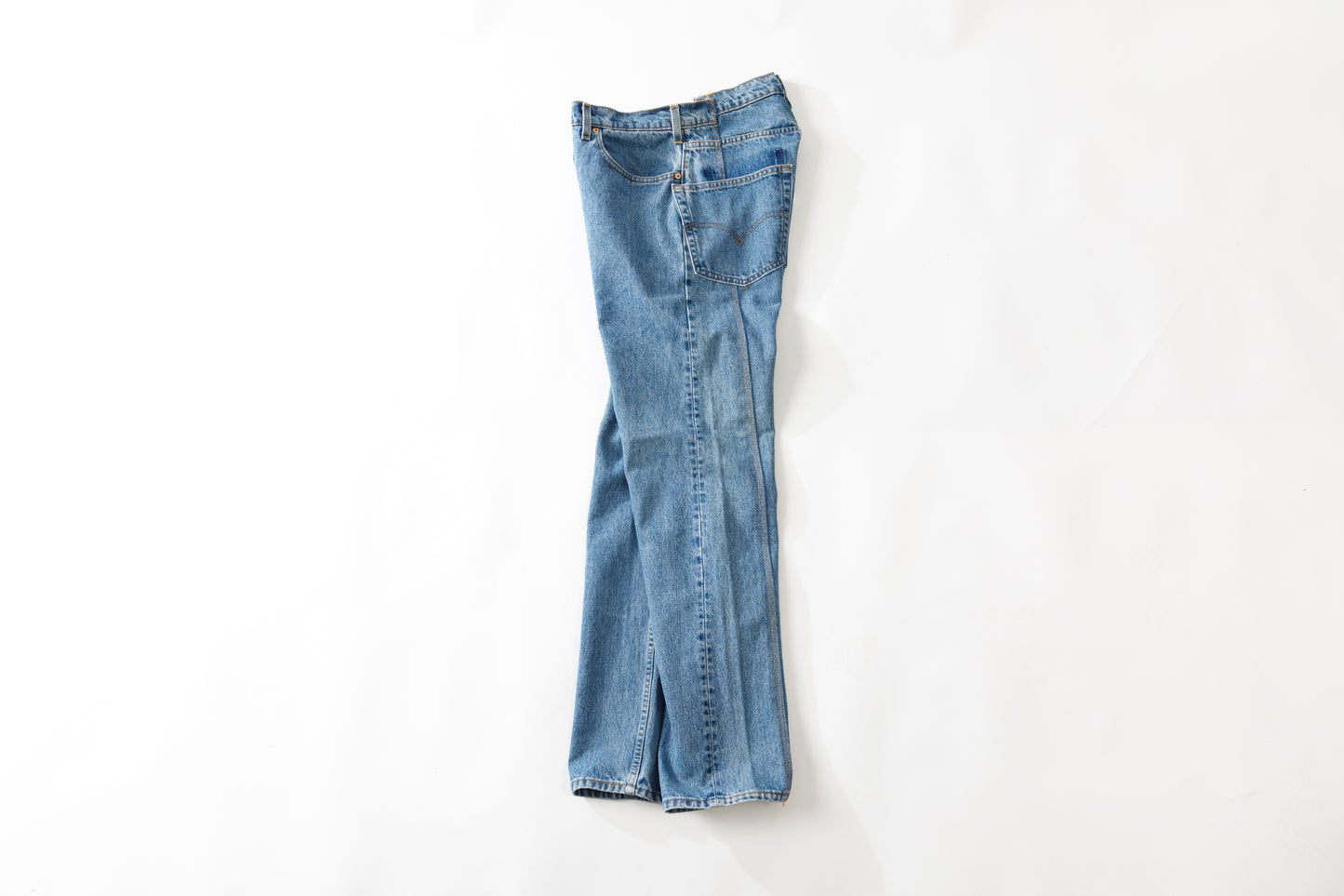 CHANGES CH4083 Remake Denim Pants - INDIGO