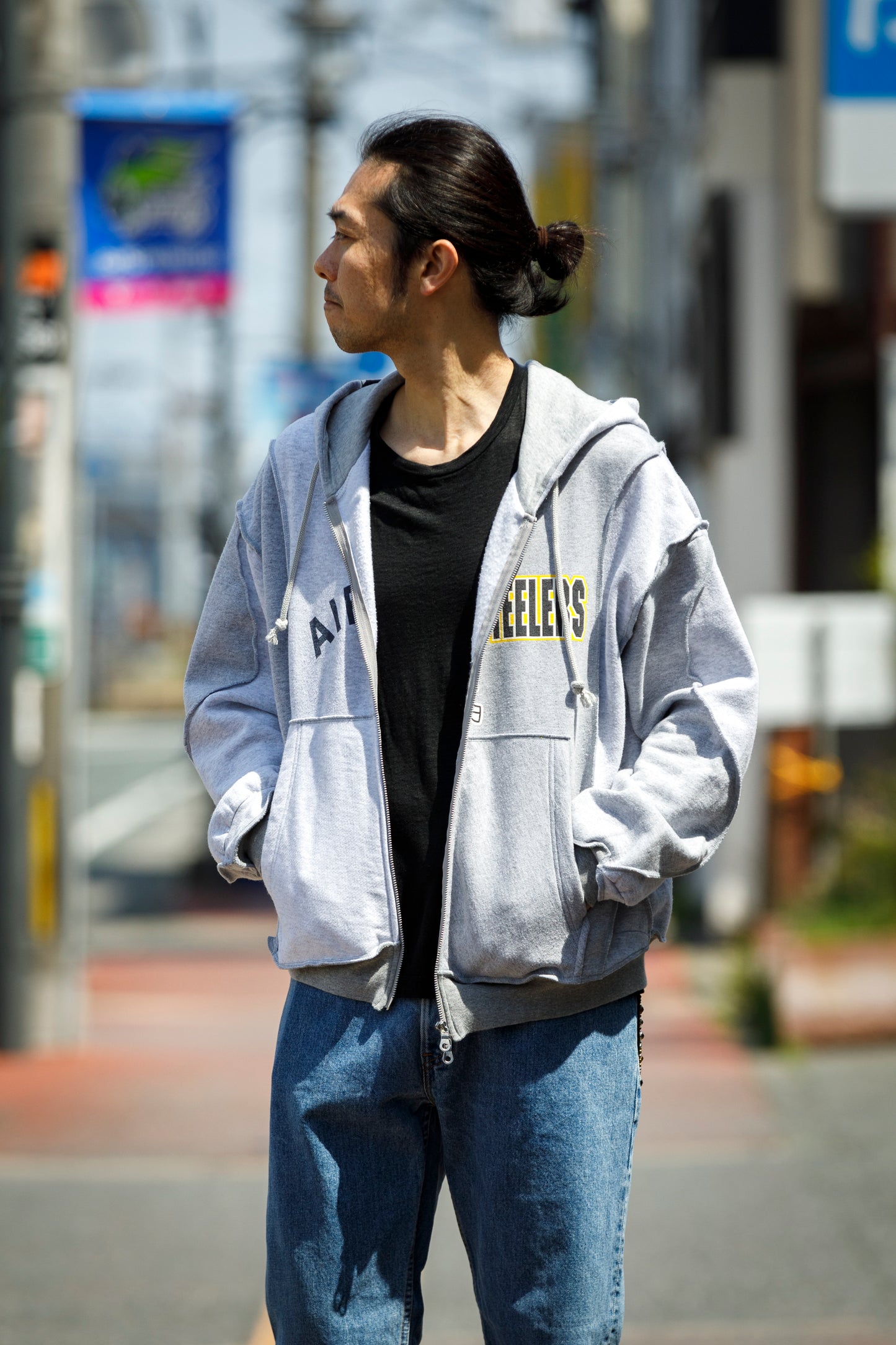 CHANGES CH2017 Remake Zip Hoodie - GRAY