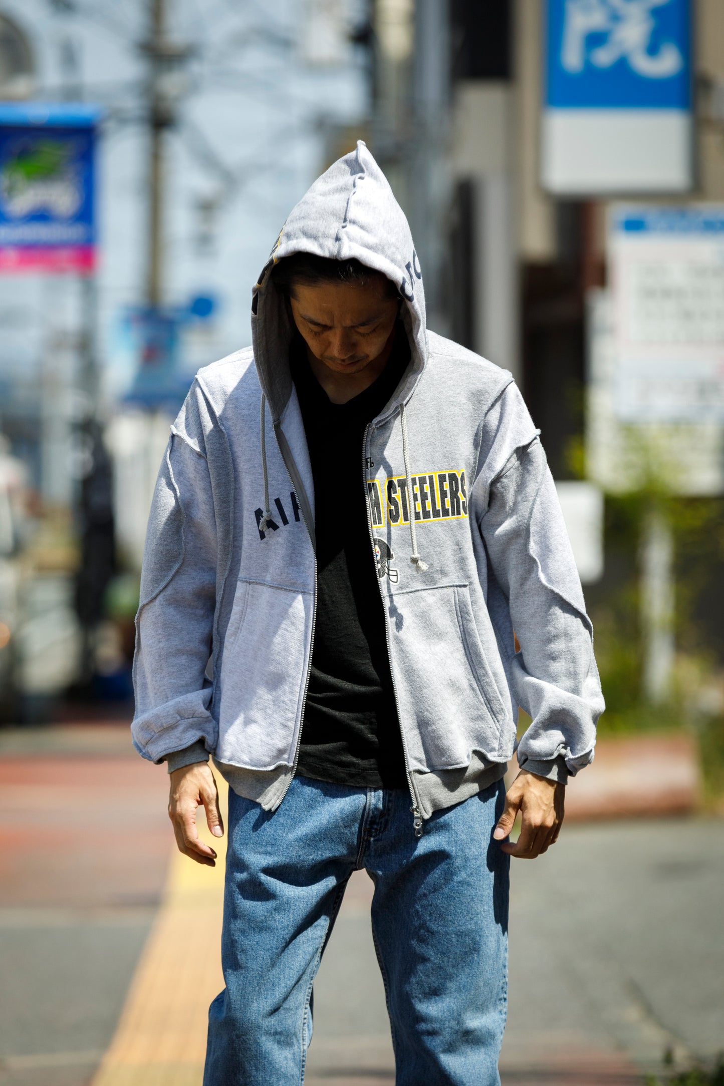 CHANGES CH2017 Remake Zip Hoodie - GRAY
