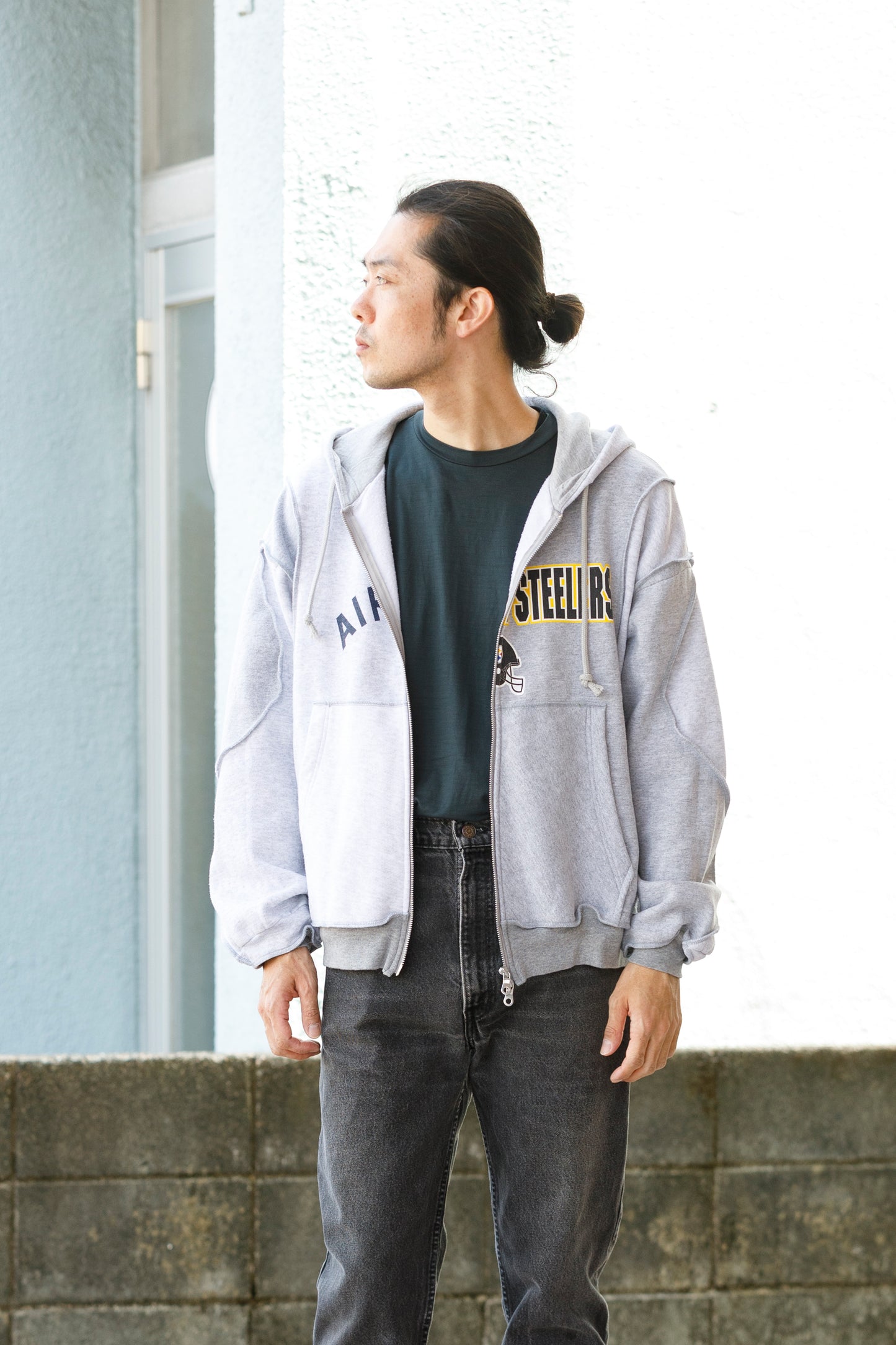 CHANGES CH2017 Remake Zip Hoodie - GRAY
